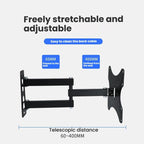 Articulating TV Wall Mount with Wide Swing Arm, Extends and Tilts for 14-55 Inch TVs and Monitors, 117B, 117B-2
