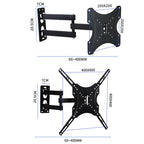 Articulating TV Wall Mount with Wide Swing Arm, Extends and Tilts for 14-55 Inch TVs and Monitors, 117B, 117B-2