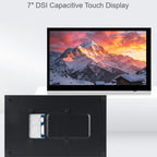 7 Inch DSI Capacitive Touch Display, 1024 X 600 Pixels, IPS Panel, 5-Point Touch Supports Backlight Adjustment Via Software, 33259