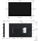 7 Inch DSI Capacitive Touch Display, 1024 X 600 Pixels, IPS Panel, 5-Point Touch Supports Backlight Adjustment Via Software, 33259