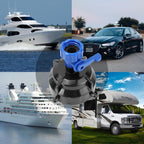 Snowflake Nozzle RV Sewage Pipe Cleaner With Control Valve