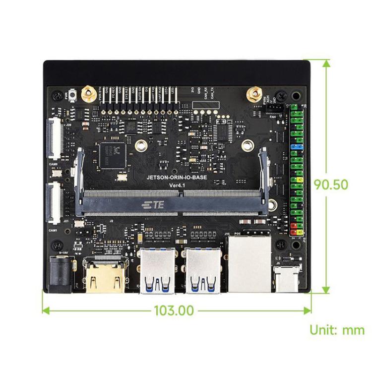Jetson Orin Nano / NX Super Base Board Based On Jetson Orin Nano/NX AI Module, 33495