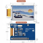 WAVESHARE 3.6 Inch E-Paper E6 Full-Color E-Ink Display, 600×400 Pixels, Raw Display, With Driver Board