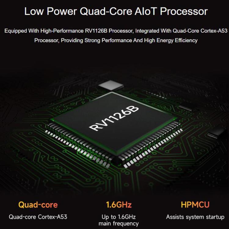 Luckfox Aura High-Performance Linux Development Board Rockchip RV1126B Quad-Core 1.6GHz Processor, RAM 2GB eMMC Flash 64GB, RAM 4GB No eMMC, RAM 4GB eMMC Flash 64GB