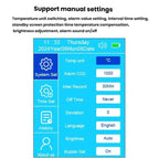 Handheld 10-In-1 Air Quality Monitor With Data Export To PC Detector For CO2, PM2.5, PM10, HCHO, TVOC, AQI, Temperature & Humidity, DM509