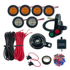 ATV Turn Signal Malfunction Light Horn Wiring Harness Handlebar Thumb Switch With LED Light Kit, CP-4331