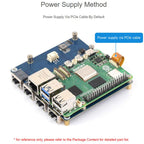 Waveshare PCIe To 4-Ch ETH Port Adapter Board Supports Raspberry Pi OS, Driver-Free, Plug And Play, Gigabit ETH, 2.5G ETH