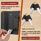 RV Trailer/Ship Cabin Inside And Out Double-Opening Silent Door Handle Lock
