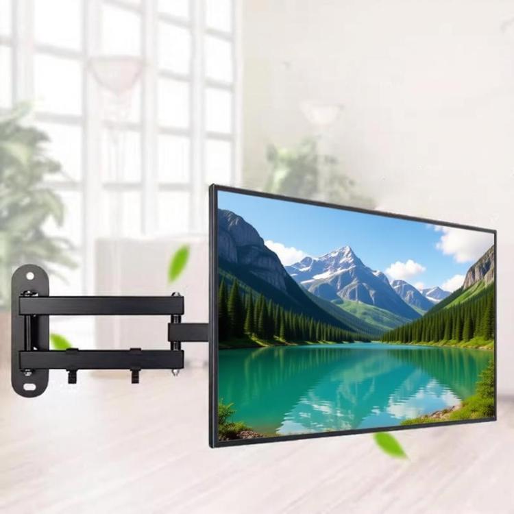 Telescopic Rotating Monitor Mount Wall Bracket for 10-24 Inch TV LCD Screens, 116B