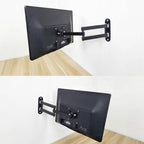 Telescopic Rotating Monitor Mount Wall Bracket for 10-24 Inch TV LCD Screens, 116B