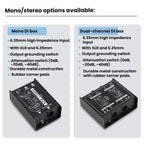 LEUS Passive Audio Isolator Impedance Shifter Effects, 1 Channel, 2 Channels