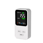 4-In-1 Plug-In Gas Detector Carbon Monoxide Combustible Gas Temperature Humidity Monitor With High Sensitivity & Alarm, US Plug, DM340  White, DM340 Black