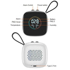 Mini PM2.5 Detector with Temperature & Humidity Monitor with Rechargeable Battery, Real-time LCD Display, DM1210A