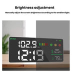 Tuya Smart 5-in-1 Wall-Mounted Noise Decibel Meter With Temperature, Humidity and Time Display, BASIC-C, BASIC-F, Upgraded
