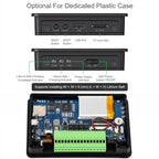 WAVESHARE RP2350 4.3inch Capacitive Touch Display Development Board, Without Case, With Plastic Case