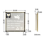 WAVESHARE ESP32-P4-Module Core Board, Based On ESP32-P4 And ESP32-C6 Dual-Chip Design, 16MB, 32MB