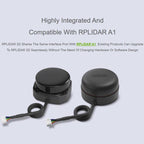 WAVESHARE RPLIDAR High-Performance Compact-size DTOF Lidar, Support UART Port / Ethernet Port Communication Modes, S2, S2L, S2E, S2P