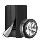 Universal Dust Proof Tire Shield Protective Tarp for Vehicle's 4 Tires Waterproof 420D Oxford Fabric, D65xH90cm, D73xH110cm, D85xH120cm