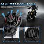 5.75-Inch High-Power Motorcycle Starry Sky Flowing Aperture Cut-Line Headlight, R25