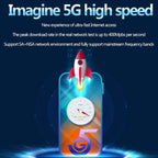 5G CPE Wi-Fi 6 Wireless SIM Card Router Dual-Mode NSA/SA High-Speed Gigabit Single-Port LTE Router, EU Plug