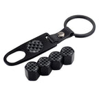 Automotive Carbon Fiber Textured Valve Stems Universal Cap