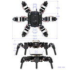 WAVESHARE Self-Balancing Controlled Bionic Hexapod Robot ESP32 Open Source