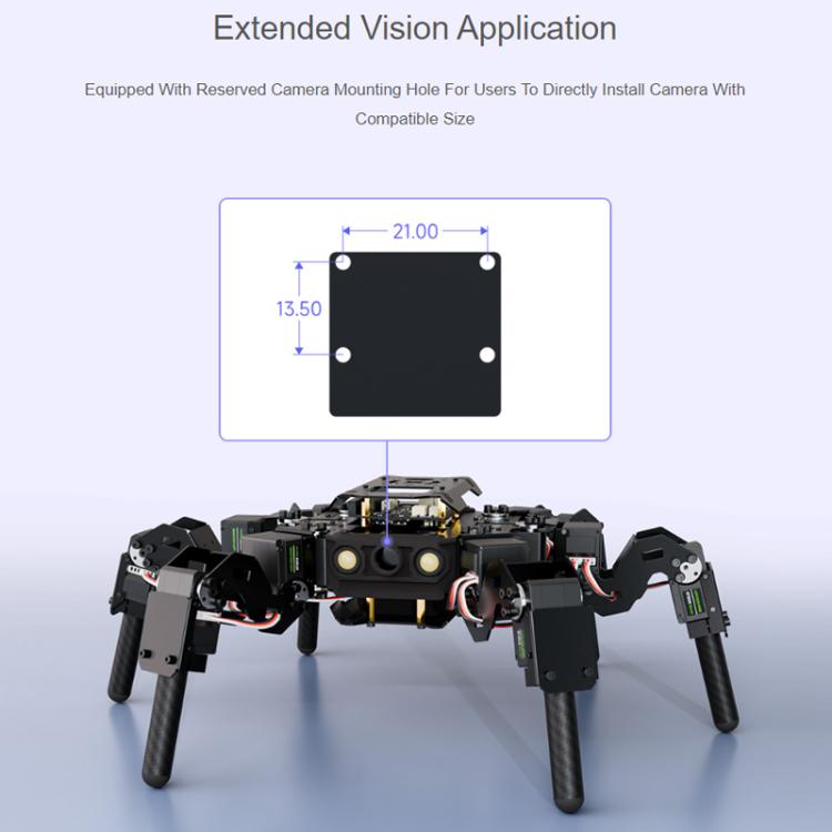 WAVESHARE Self-Balancing Controlled Bionic Hexapod Robot ESP32 Open Source