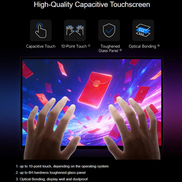 WAVESHARE 16-Inch 4K Portable Touchscreen IPS Panel With Magnetic Protective Case, 3840x2400