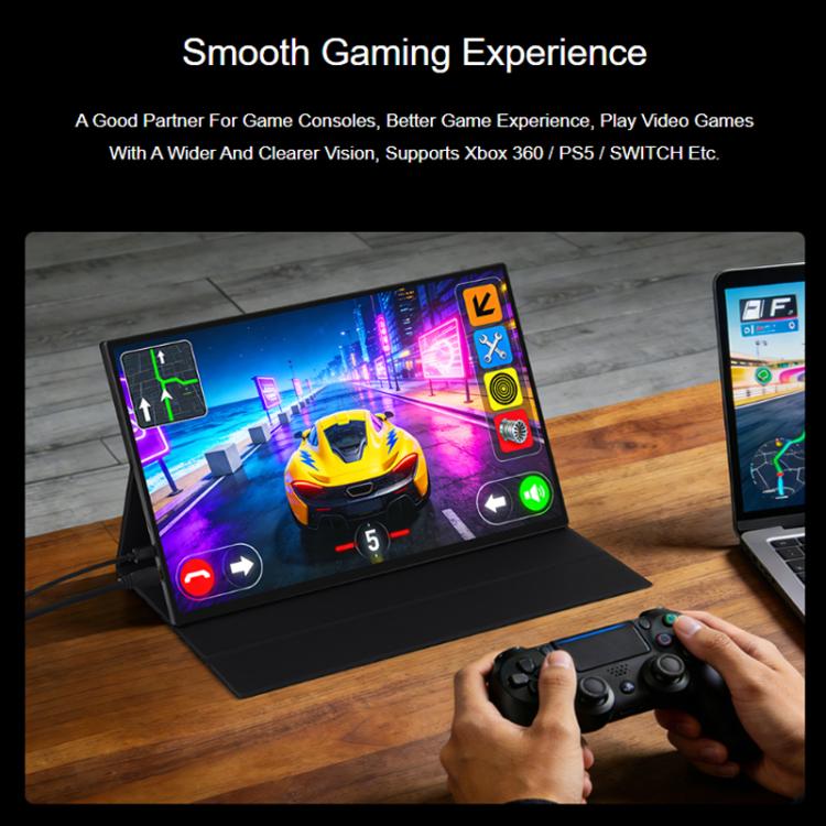 WAVESHARE 16-Inch 4K Portable Touchscreen IPS Panel With Magnetic Protective Case, 3840x2400