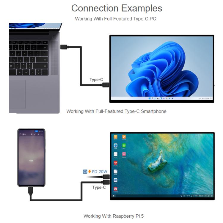 WAVESHARE 16-Inch 4K Portable Touchscreen IPS Panel With Magnetic Protective Case, 3840x2400