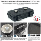 Outdoor Portable Car Bottom Hidden Magnetic Storage Box, 19x12.5x4.7cm, 15x6x3.5cm, 12x7x4cm, 28x12x7cm, 15.5x10x4.5cm, 20x12x5cm, 13x8.5x4.5cm, 21x13x5.7cm