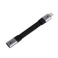 WAVESHARE USB4 V2.0 Type-C Extension Cable 80Gbps High-Definition Video Transmission, Straight Head, 90-Degree Bend Head