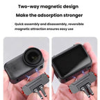 Aluminum Alloy Magnetic Rotating Quick-Release Mount Action Camera Accessories, For Osmo Action 5 Pro / 4 / 3, For Osmo Action 6 / Nano