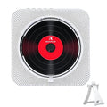 KUSTRON Home Wall-Mounted Rechargeable CD Player Bluetooth Speaker Music Player With Cover, US Plug, EU Plug, UK Plug, AU Plug