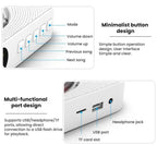 KUSTRON Home Wall-Mounted Rechargeable CD Player Bluetooth Speaker Music Player With Cover, US Plug, EU Plug, UK Plug, AU Plug