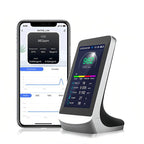 DM72B WiFi Version 10-In-1 Air Quality Monitor Support Tuya Smart App Control CO2, PM2.5, PM10, HCHO, TVOC Detector, DM72B WiFi
