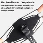 360-Degree Rotating Large Silicone Bike Phone Mount E-Bike Navigation Mount