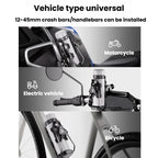 Adaptive Anti-Slip Water Bottle Holder For Motorcycles & Bicycles 360-Degree Rotating Anti-Theft Cup Holder, Kewig SHJ-6