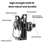 Adaptive Anti-Slip Water Bottle Holder For Motorcycles & Bicycles 360-Degree Rotating Anti-Theft Cup Holder, Kewig SHJ-6