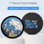 Waveshare 7inch Round HDMI Capacitive Touch Display, 1080x1080 LCD, 10-Point Multi-Touch  For Raspberry Pi Arduino DIY, 7inch 1080x1080 LCD