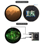 Waveshare 7inch Round HDMI Capacitive Touch Display, 1080x1080 LCD, 10-Point Multi-Touch  For Raspberry Pi Arduino DIY, 7inch 1080x1080 LCD