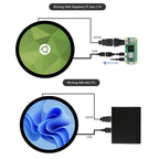 Waveshare 7inch Round HDMI Capacitive Touch Display, 1080x1080 LCD, 10-Point Multi-Touch  For Raspberry Pi Arduino DIY, 7inch 1080x1080 LCD