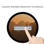 Waveshare 7inch Round HDMI Capacitive Touch Display, 1080x1080 LCD, 10-Point Multi-Touch  For Raspberry Pi Arduino DIY, 7inch 1080x1080 LCD