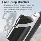 CYCLAMI Bicycle Water Bottle Cage Cycling Cup Holder, White, Black, Black+CYC-HB15 Tracker, White+CYC-HB15 Tracker