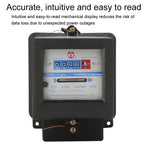 Hutai Home Use Single-Phase Mechanical Electricity Meter High Precision Energy Meter, 5-20A, 10-40A, 15-60A, 20-80A, 30-100A