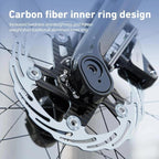 CYCLAMI Bicycle Ultra-Lightweight Carbon Fiber Brake Rotor Center-lock 6-bolt Disc Brake, 160mm, 180mm