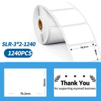 Phomemo 3 x 2 Inch Shipping Label Stickers for PM241-BT/PM246S/D520-BT Printer, White-1240Sheets, Y1-Yellow-500Sheets, Y2-Yellow-500Sheets, Z2-Brown-500Sheets (, PY1-Pink-500Sheets, PY2-Pink-500Sheets