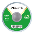 RELIFE RL-20C PCB Solder Cleaning Corrosion-Resistant Solder Removal Tape, 1.5mm x 1.5m, 2mm x 1.5m, 2.5mm x 1.5m, 3mm x 1.5m, 3.5mm x 1.5m