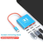 Type-C To USB 3.0+HDMI+Type-C 3 In 1 Docking Station HDR Portable Multi-Function Large-Screen Adapter, For Nintendo Switch 2