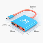 Type-C To USB 3.0+HDMI+Type-C 3 In 1 Docking Station HDR Portable Multi-Function Large-Screen Adapter, For Nintendo Switch 2